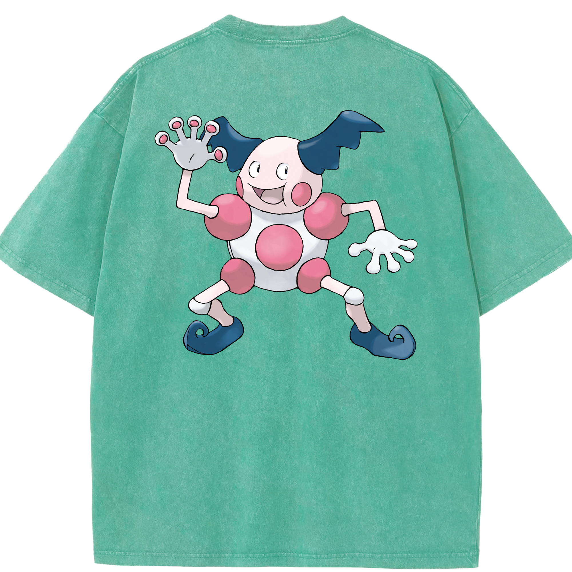 （画像用） ポケットモンスター Pokémon 綿100% ヴィンテージ風 半袖Tシャツ（背面プリント）